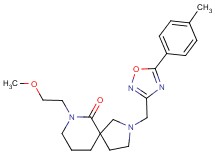 7-(2-methoxyethyl)-2-{[5-(4-methylphenyl)-1,2,4-oxadiazol-3-yl]methyl}-2,7-diazaspiro[4.5]decan-6-one