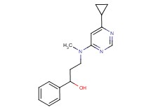 3-[(6-cyclopropylpyrimidin-4-yl)(methyl)amino]-1-phenylpropan-1-ol