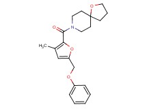 8-[3-methyl-5-(phenoxymethyl)-2-furoyl]-1-oxa-8-azaspiro[4.5]decane