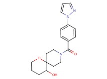 9-[4-(1H-pyrazol-1-yl)benzoyl]-1-oxa-9-azaspiro[5.5]undecan-5-ol