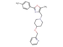 2-{[(1-{[5-methyl-2-(4-methylphenyl)-1,3-oxazol-4-yl]methyl}-4-piperidinyl)oxy]methyl}pyridine