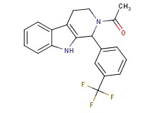 2-acetyl-1-[3-(trifluoromethyl)phenyl]-2,3,4,9-tetrahydro-1H-beta-carboline