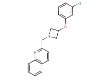 2-{[3-(3-chlorophenoxy)azetidin-1-yl]methyl}quinoline