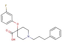 4-(3-fluorophenoxy)-1-(3-phenylpropyl)piperidine-4-carboxylic acid
