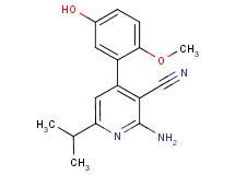 2-amino-4-(5-hydroxy-2-methoxyphenyl)-6-isopropylnicotinonitrile