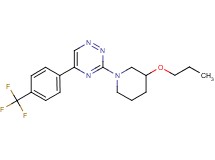 3-(3-propoxy-1-piperidinyl)-5-[4-(trifluoromethyl)phenyl]-1,2,4-triazine