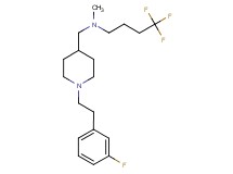 ({1-[2-(3-fluorophenyl)ethyl]-4-piperidinyl}methyl)methyl(4,4,4-trifluorobutyl)amine