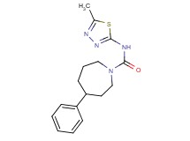 N-(5-methyl-1,3,4-thiadiazol-2-yl)-4-phenylazepane-1-carboxamide