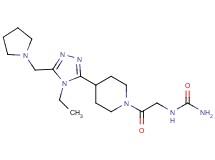 N-(2-{4-[4-ethyl-5-(pyrrolidin-1-ylmethyl)-4H-1,2,4-triazol-3-yl]piperidin-1-yl}-2-oxoethyl)urea