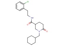N-[2-(2-chlorophenyl)ethyl]-1-(cyclohexylmethyl)-6-oxo-3-piperidinecarboxamide