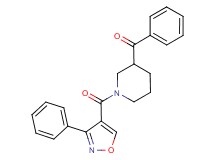 phenyl{1-[(3-phenyl-4-isoxazolyl)carbonyl]-3-piperidinyl}methanone