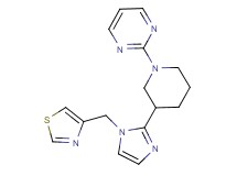 2-{3-[1-(1,3-thiazol-4-ylmethyl)-1H-imidazol-2-yl]piperidin-1-yl}pyrimidine