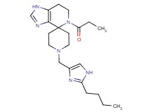 1'-[(2-butyl-1H-imidazol-4-yl)methyl]-5-propionyl-1,5,6,7-tetrahydrospiro[imidazo[4,5-c]pyridine-4,4'-piperidine]