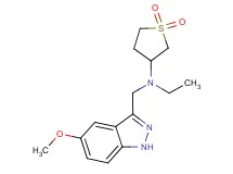 (1,1-dioxidotetrahydro-3-thienyl)ethyl[(5-methoxy-1H-indazol-3-yl)methyl]amine