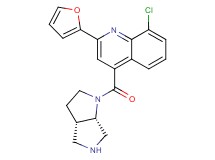 8-chloro-2-(2-furyl)-4-[rel-(3aS,6aS)-hexahydropyrrolo[3,4-b]pyrrol-1(2H)-ylcarbonyl]quinoline hydrochloride