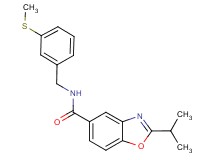 2-isopropyl-N-[3-(methylthio)benzyl]-1,3-benzoxazole-5-carboxamide