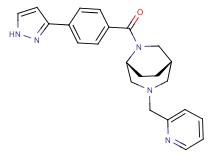 (1S*,5R*)-6-[4-(1H-pyrazol-3-yl)benzoyl]-3-(2-pyridinylmethyl)-3,6-diazabicyclo[3.2.2]nonane