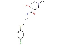 N-{3-[(4-chlorophenyl)thio]propyl}-4-hydroxy-1-methylpiperidine-4-carboxamide