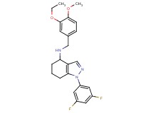 1-(3,5-difluorophenyl)-N-(3-ethoxy-4-methoxybenzyl)-4,5,6,7-tetrahydro-1H-indazol-4-amine