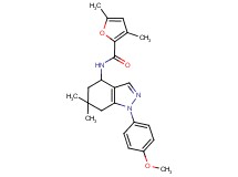 N-[1-(4-methoxyphenyl)-6,6-dimethyl-4,5,6,7-tetrahydro-1H-indazol-4-yl]-3,5-dimethyl-2-furamide