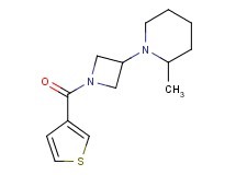 2-methyl-1-[1-(3-thienylcarbonyl)-3-azetidinyl]piperidine