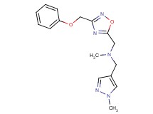 N-methyl-1-(1-methyl-1H-pyrazol-4-yl)-N-{[3-(phenoxymethyl)-1,2,4-oxadiazol-5-yl]methyl}methanamine