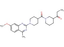 1-(1-{[1-(7-methoxy-4-methyl-2-quinazolinyl)-4-piperidinyl]carbonyl}-3-piperidinyl)-1-propanone