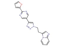 3-(2-{4-[2-(2-furyl)pyrimidin-5-yl]-1H-1,2,3-triazol-1-yl}ethyl)imidazo[1,2-a]pyridine