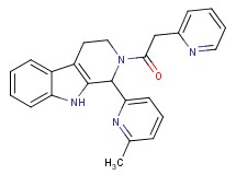1-(6-methyl-2-pyridinyl)-2-(2-pyridinylacetyl)-2,3,4,9-tetrahydro-1H-beta-carboline