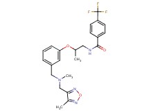N-{2-[3-({methyl[(4-methyl-1,2,5-oxadiazol-3-yl)methyl]amino}methyl)phenoxy]propyl}-4-(trifluoromethyl)benzamide