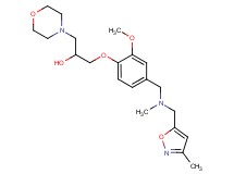 1-[2-methoxy-4-({methyl[(3-methyl-5-isoxazolyl)methyl]amino}methyl)phenoxy]-3-(4-morpholinyl)-2-propanol