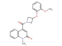 4-{[3-(2-methoxyphenoxy)-1-azetidinyl]carbonyl}-1-methyl-2(1H)-quinolinone