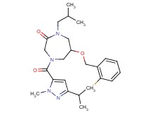 6-[(2-fluorobenzyl)oxy]-1-isobutyl-4-[(3-isopropyl-1-methyl-1H-pyrazol-5-yl)carbonyl]-1,4-diazepan-2-one