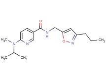 6-[isopropyl(methyl)amino]-N-[(3-propyl-5-isoxazolyl)methyl]nicotinamide