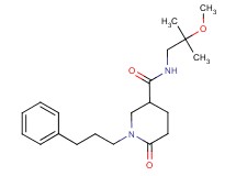 N-(2-methoxy-2-methylpropyl)-6-oxo-1-(3-phenylpropyl)-3-piperidinecarboxamide