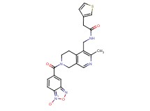 N-({3-methyl-7-[(1-oxido-2,1,3-benzoxadiazol-5-yl)carbonyl]-5,6,7,8-tetrahydro-2,7-naphthyridin-4-yl}methyl)-2-(3-thienyl)acetamide