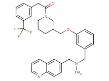 N-methyl-1-(6-quinolinyl)-N-{3-[(1-{[3-(trifluoromethyl)phenyl]acetyl}-3-piperidinyl)methoxy]benzyl}methanamine