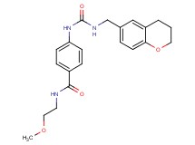 4-({[(3,4-dihydro-2H-chromen-6-ylmethyl)amino]carbonyl}amino)-N-(2-methoxyethyl)benzamide