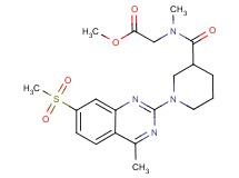 methyl N-methyl-N-({1-[4-methyl-7-(methylsulfonyl)-2-quinazolinyl]-3-piperidinyl}carbonyl)glycinate