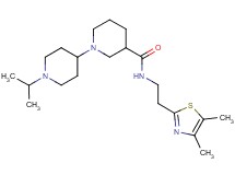 N-[2-(4,5-dimethyl-1,3-thiazol-2-yl)ethyl]-1'-isopropyl-1,4'-bipiperidine-3-carboxamide
