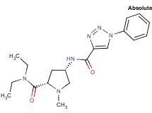 (4S)-N,N-diethyl-1-methyl-4-{[(1-phenyl-1H-1,2,3-triazol-4-yl)carbonyl]amino}-L-prolinamide