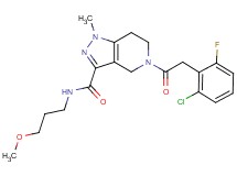 5-[(2-chloro-6-fluorophenyl)acetyl]-N-(3-methoxypropyl)-1-methyl-4,5,6,7-tetrahydro-1H-pyrazolo[4,3-c]pyridine-3-carboxamide