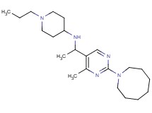 N-{1-[2-(1-azocanyl)-4-methyl-5-pyrimidinyl]ethyl}-1-propyl-4-piperidinamine