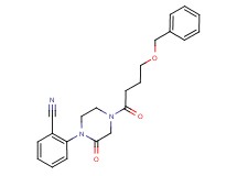 2-{4-[4-(benzyloxy)butanoyl]-2-oxo-1-piperazinyl}benzonitrile