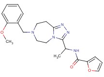 N-{1-[7-(2-methoxybenzyl)-6,7,8,9-tetrahydro-5H-[1,2,4]triazolo[4,3-d][1,4]diazepin-3-yl]ethyl}-2-furamide