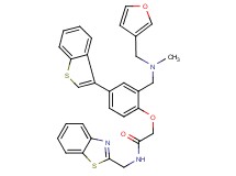 N-(1,3-benzothiazol-2-ylmethyl)-2-(4-(1-benzothien-3-yl)-2-{[(3-furylmethyl)(methyl)amino]methyl}phenoxy)acetamide