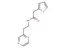 N-[2-(2-pyrazinyl)ethyl]-2-(2-thienyl)acetamide
