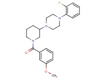 1-(2-fluorophenyl)-4-[1-(3-methoxybenzoyl)-3-piperidinyl]piperazine