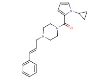 1-[(1-cyclopropyl-1H-pyrrol-2-yl)carbonyl]-4-[(2E)-3-phenylprop-2-en-1-yl]piperazine