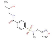 N-(2-hydroxybutyl)-4-{[(3-isoxazolylmethyl)(methyl)amino]sulfonyl}benzamide